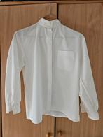 Witte wedstrijdblouse met lange mouwen - Maat 176, Gebruikt, Kinderen, Dressuur, Ophalen of Verzenden