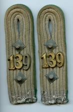 WO2 Duits Gebirgsjäger Regiment 139 Schouderstukken Set, Verzamelen, Militaria | Tweede Wereldoorlog, Ophalen of Verzenden, Landmacht