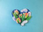 j158 Jeanine / bloemen / hart, Verzenden, Nieuw, Overige thema's, Knipvel