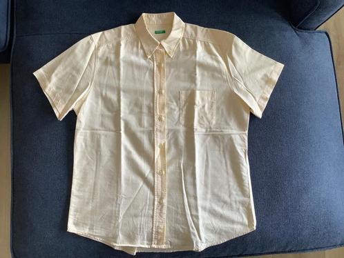 Mooie blouse korte mouw zacht geel Benetton mt. 44 z.g.a.n.!, Kleding | Dames, Blouses en Tunieken, Zo goed als nieuw, Maat 42/44 (L)