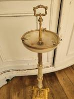 Zeer oude staande asbak onyx met metaal, Verzamelen, Rookartikelen, Aanstekers en Luciferdoosjes, Heikant 21 Kaatsheuvel, Belle Vieille Brocante