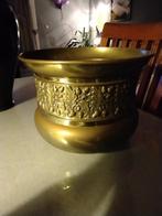 Koperen bloempot sierpot gemerkt solid Brass Engeland, Ophalen of Verzenden, Koper