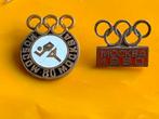 2x broche Olympische Spelen Moskou 1980, Verzamelen, Speldjes, Pins en Buttons, Ophalen of Verzenden, Gebruikt, Sport