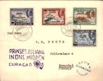 Curacao - Luchtpost - Stempels - 1944 - Opdruk, Postzegels en Munten, Brieven en Enveloppen | Nederland, Verzenden, Envelop