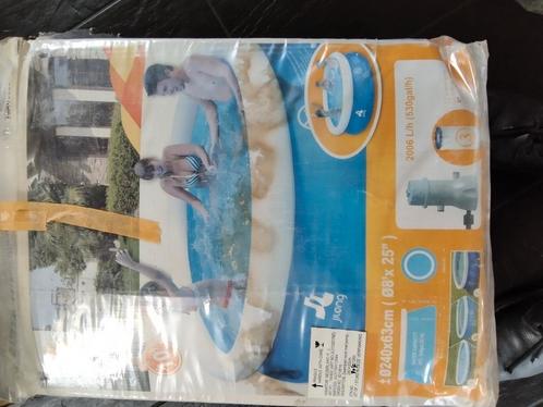 JILONG Zwembad Marin set rond blauw 240, Tuin en Terras, Zwembad-toebehoren, Zo goed als nieuw, Ophalen