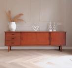 ♥️ Vintage dressoir lowboard tv-meubel Deens teak jaren ‘60, Ophalen, Gebruikt, Met deur(en), Teakhout