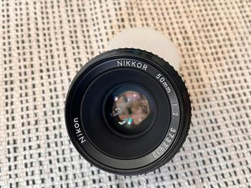 Nikon Nikkor 50mm f/2 Lens F-Mount  beschikbaar voor biedingen