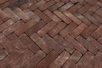Dikformaat rood getrommeld, Tuin en Terras, Tegels en Klinkers, Overige materialen, Gebruikt, Klinkers, Ophalen of Verzenden