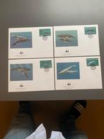 WWF Palau Eerstedagenveloppen Walvissen - Set van 4, Ophalen of Verzenden, Onbeschreven, Rest van de wereld