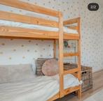 Houten Stapelbed 2x, Huis en Inrichting, Slaapkamer | Stapelbedden en Hoogslapers, Ophalen, Gebruikt, 90 cm, 160 tot 180 cm