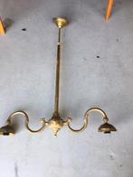 Vintage zware messing hanglamp, Huis en Inrichting, Lampen | Hanglampen, Ophalen of Verzenden, Zo goed als nieuw, Minder dan 50 cm
