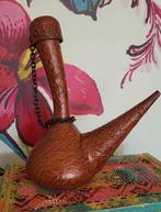 Vintage/Jaren 70/Spaanse/Porron/Karaf/Leer, Ophalen of Verzenden