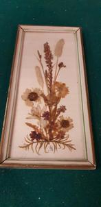 droogbloemen in lijst vintage ddr, Ophalen of Verzenden