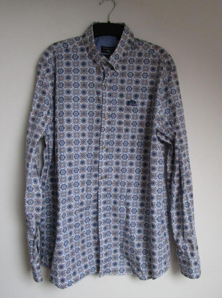 Nr.126: Prachtig Overhemd van State of Art maat XL, Kleding | Heren, Overhemden, Zo goed als nieuw, Halswijdte 43/44 (XL), Blauw