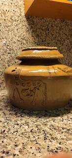 Vintage Aardewerk Pot met Deksel, Ophalen of Verzenden