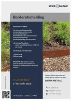 Corten stalen tuinrand | borderrand | topkant | bloembak, Tuin en Terras, Ophalen of Verzenden, Zo goed als nieuw