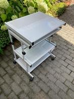 computertafel, Ophalen, 70 tot 120 cm, Zo goed als nieuw, Metaal