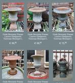 Oude brocante gietijzeren louvre franse tuinvaas tuinvazen, Tuin en Terras, Tuinvazen, N, Ophalen of Verzenden, N, N