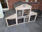 Konijnenhok met ren, Dieren en Toebehoren, Knaagdieren en Konijnen | Hokken en Kooien, Ophalen, 90 cm of meer, Hok, 110 cm of meer