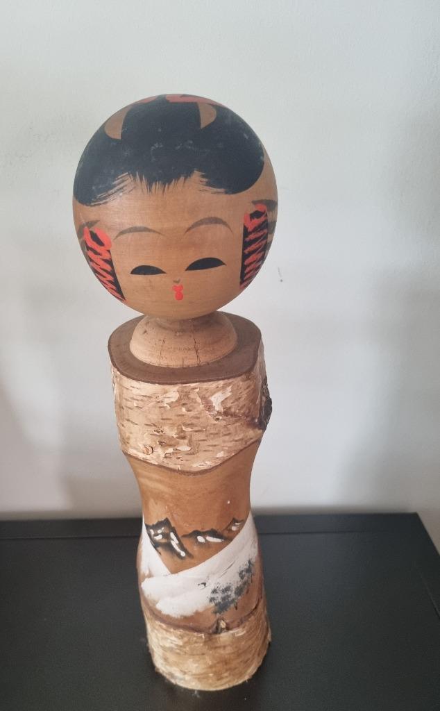 Mooie grote boomschors kokeshi, Antiek en Kunst, Kunst | Niet-Westerse kunst, Verzenden