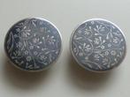 Antieke art deco niëllo zilveren manchetknopen mille fleurs, Sieraden, Tassen en Uiterlijk, Manchetknopen, Verzenden, Zo goed als nieuw