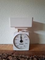 Retro Witte Kunststof Weegschaal, Ophalen of Verzenden, Gebruikt