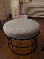 Grijze poef met metalen frame, Ophalen