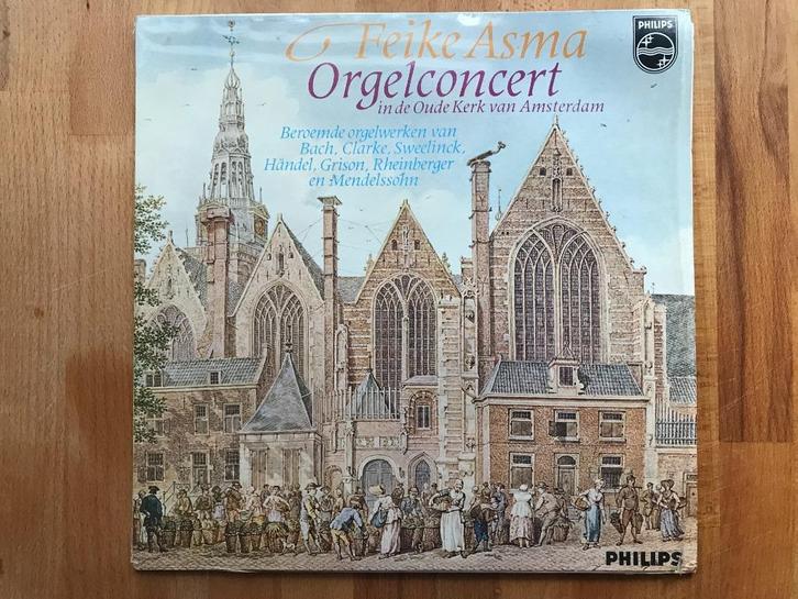 LP Feike Asma Orgelconcert in de oude Kerk Amsterdam, Cd's en Dvd's, Vinyl | Overige Vinyl, Gebruikt, 12 inch, Ophalen of Verzenden