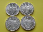 Duitsland 4 x 10 mark zilver 1972 Olympiade complete set, Verzenden, Duitsland, Setje, Zilver