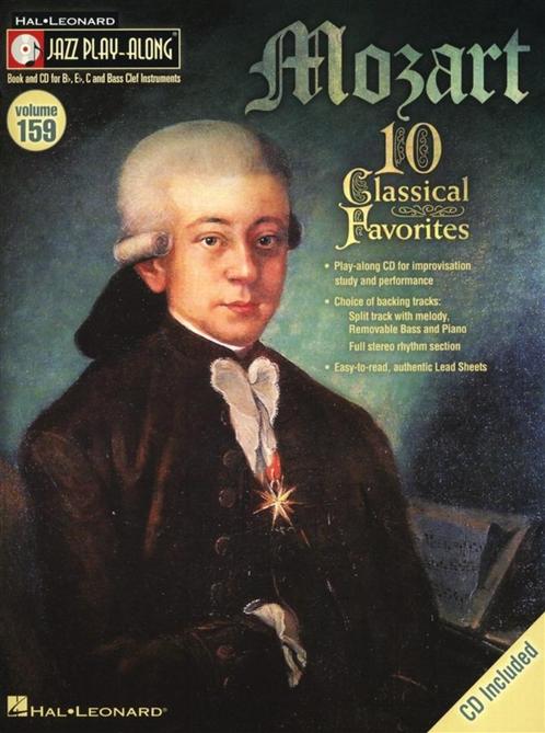 Bb, Eb, C and bass clef instruments--Mozart (+CD)-, Muziek en Instrumenten, Bladmuziek, Les of Cursus, Jazz, Gitaar, Piano, Saxofoon