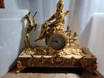 Mooie brons vuur vergulden pendule, Antiek en Kunst, Antiek | Klokken, Ophalen of Verzenden