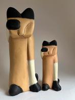 Set van 2 Bruine Katten Beelden, Ophalen of Verzenden, Gebruikt, Dier