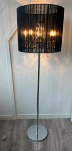 Leuke staande kroonluchter lamp met kristallen, Huis en Inrichting, Lampen | Vloerlampen, Ophalen, Zo goed als nieuw, 150 tot 200 cm