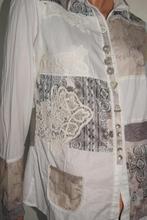 ELISA CAVALETTI ! Prachtige blouse mt 42., Elisa Cavaletti, Maat 42/44 (L), Wit, Zo goed als nieuw