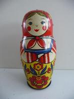 oud blikken MATROESJKA - opwindbaar - hoog 17cm, 60-er jaren, Antiek en Kunst, Ophalen of Verzenden