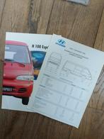 Hyundai H100 brochure+technische gegevens 1996, Gelezen, Ophalen of Verzenden, Overige merken, Hyundai