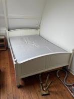 houten bed, Gebruikt, 140 cm, Wit, Hout