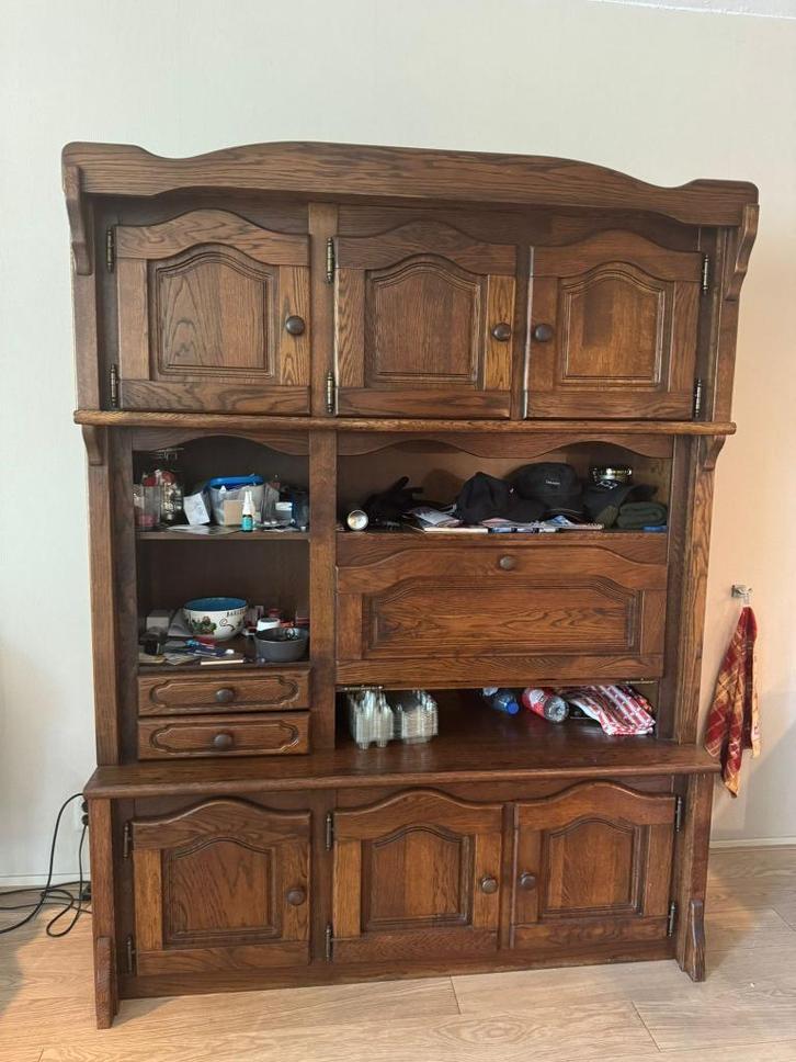eiken hutch / sideboard met bovenkast, Antiek en Kunst, Antiek | Meubels | Kasten, Ophalen