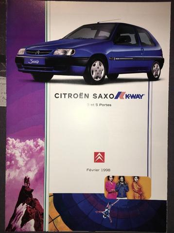 Partij Citroën Saxo brochures/folders F: Entreprise + aktie