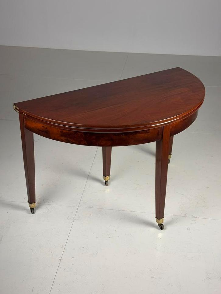 Empire halve maan sidetable mahonie, Antiek en Kunst, Antiek | Meubels | Tafels, Ophalen