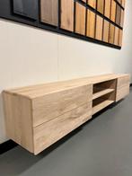 Luxe Massief Eiken TV meubel 200cm t/m 300cm, Huis en Inrichting, Kasten | Televisiemeubels, Ophalen, Eikenhout, Nieuw, De iisbaan 10L