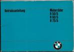 BMW R50 /5 R60 /5 R75 /5 Betriebsanleitung (6108z), Motoren, Handleidingen en Instructieboekjes, BMW
