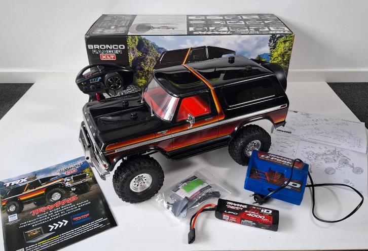 Traxxas TRX4 Ford Bronco met accu en lader., Hobby en Vrije tijd, Modelbouw | Radiografisch | Auto's, Gebruikt, Auto offroad, Elektro