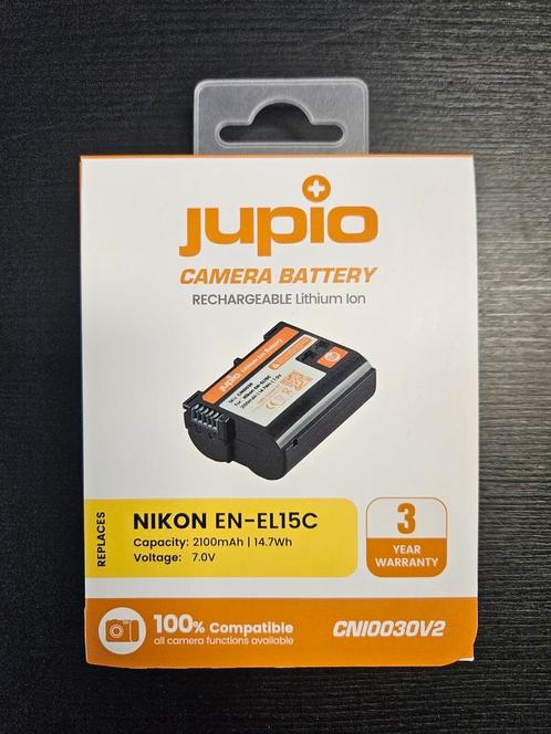 NIEUW Jupio Nikon EN-EL15C voor Z6 II en Z5, Audio, Tv en Foto, Accu's en Batterijen, Nieuw, Ophalen of Verzenden