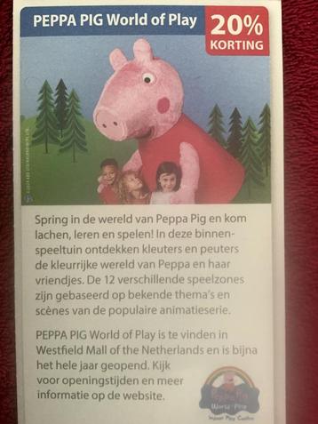 Peppa Pig World of Play Leidschendam Voordeelbon beschikbaar voor biedingen