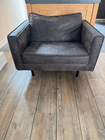 Donkergrijze love seat