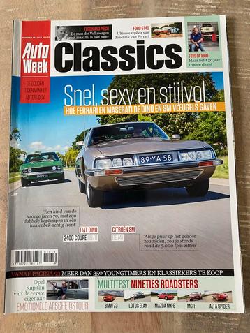 AutoWeek Classics oktober 2019 Fiat Dino & Citroën SM beschikbaar voor biedingen