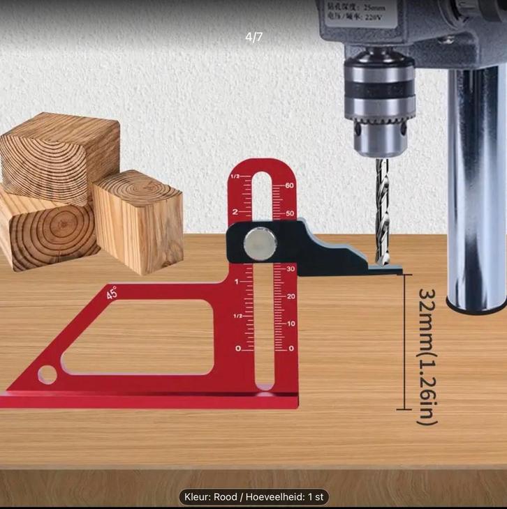 Hoogtemeter Zaag-Frees-Boor Machine Afstelling, Doe-het-zelf en Verbouw, Gereedschap | Handgereedschap, Nieuw, Ophalen of Verzenden