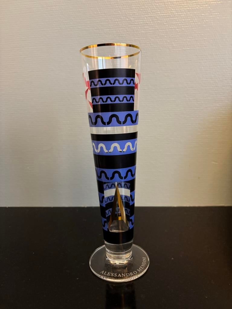 Retro Ritzenhoff Glas - Alessandro Mendini, Ophalen of Verzenden