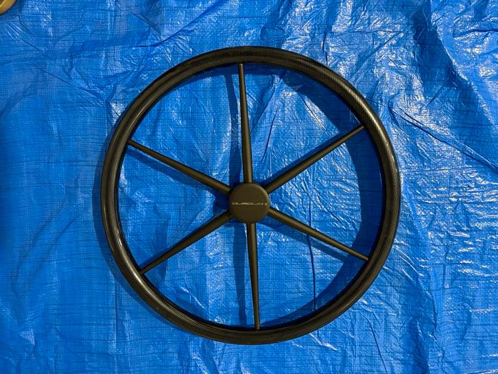 Sloep Carbon stuur 60 CM zwarte spaken, Watersport en Boten, Bootonderdelen, Nieuw, Motor en Techniek, Motorboot, Ophalen of Verzenden